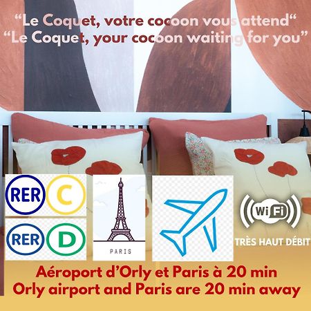 Ferienwohnung Le Coquet A 20Min De Paris Et De L'Aeroport D'Orly Juvisy-sur-Orge Exterior foto
